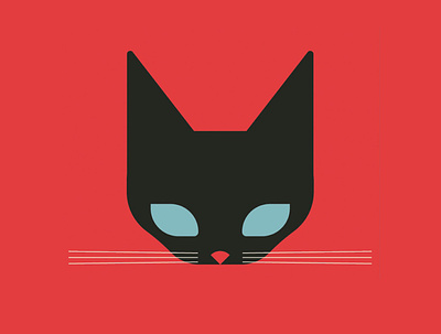 Black Cat black cat red