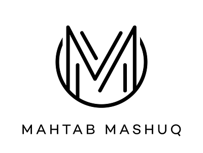 Mahtab Mashuq Logo artwork branding design flat icon illustration logo minimal typography vector