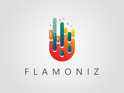 Flamoniz Logo artwork branding design flat icon illustration logo minimal vector