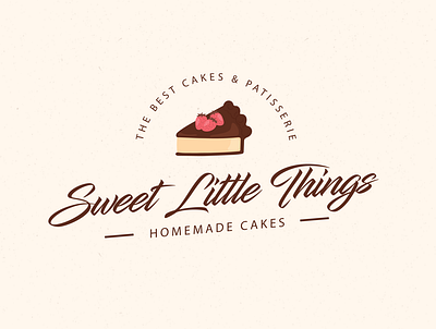 Local Pastry shop artwork branding cafe design flat icon illustration logo minimal vector