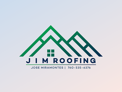 J I M Roofing artwork branding design flat icon illustration logo minimal vector