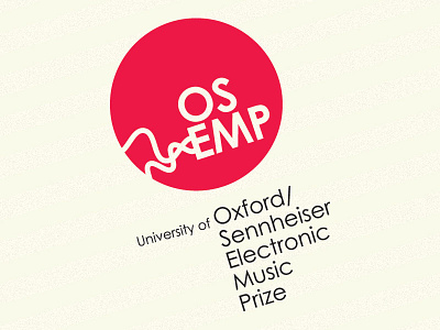 University of Oxford / Sennheiser Electronic Music Prize logo branding graphic design logo music