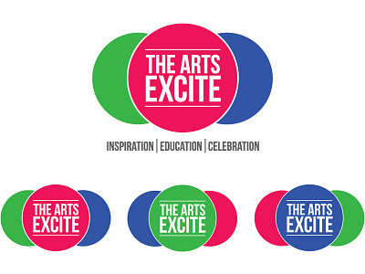 The Arts Excite logo branding logo