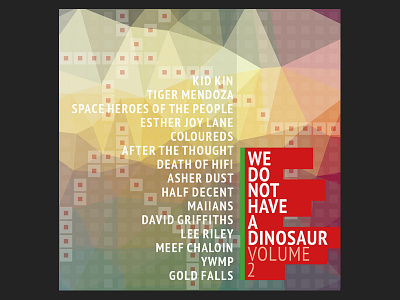We Do Not Have A Dinosaur, Volume 2 design music packaging