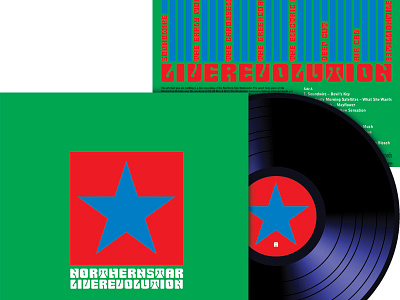 Northern Star 'Live Revolution' album cover design graphic design music typography