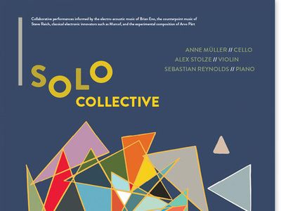 Solo Collective tour posters graphic design typography