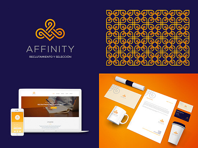 Affinity identidad corporativa imaginería digital logotipo papelería corporativa