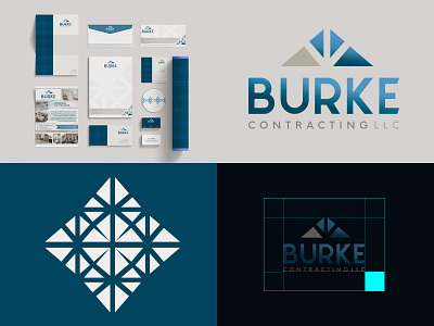 Bradburke identidad corporativa imaginería digital logotipo papelería corporativa