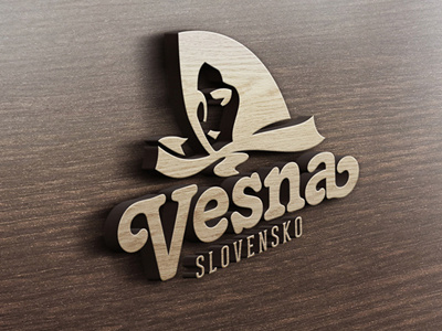 Vesna illustrator logo slovakia slovensko vesna