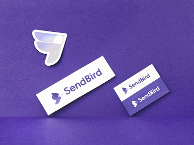 SendBird Logo Stickers api bird brand chat logo messaging sdk sendbird sticker violet