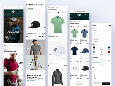 Clarkes Golf Shops Responsive