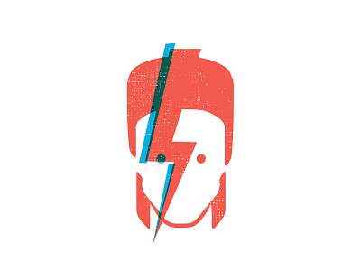 Bowie abstract blue bowie clean david david bowie flat illustration music overlap red simple stardust vector ziggy ziggy stardust