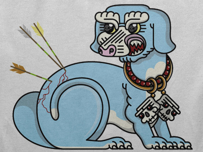 Skulldoggery character design digital dogs illustration skulls vector