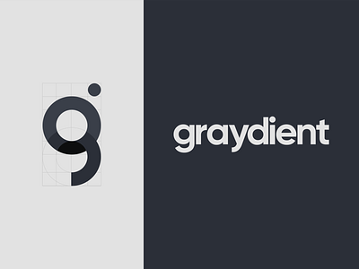 Graydient Logo cleanlogo creative icon logo material simple typography