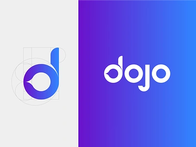 Dojo Logo clean cleanlogo creative dojo icon logo material simple typography vector