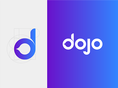 Dojo Logo clean cleanlogo creative dojo icon logo material simple typography vector