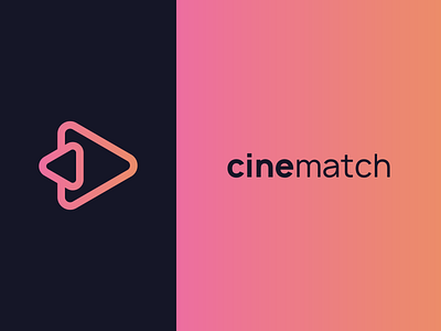 Cinematch Logo branding clean cleanlogo creative design flat icon logo material simple typography vector