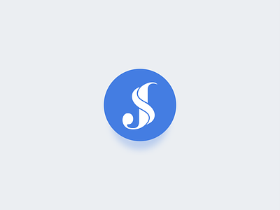 J&S Logo clean creative design designer flat icon letter logo material simple simple logo typography