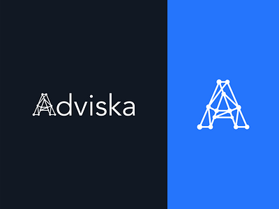 Adviska Logo branding clean cleanlogo creative design designer flat icon logo material simple vector