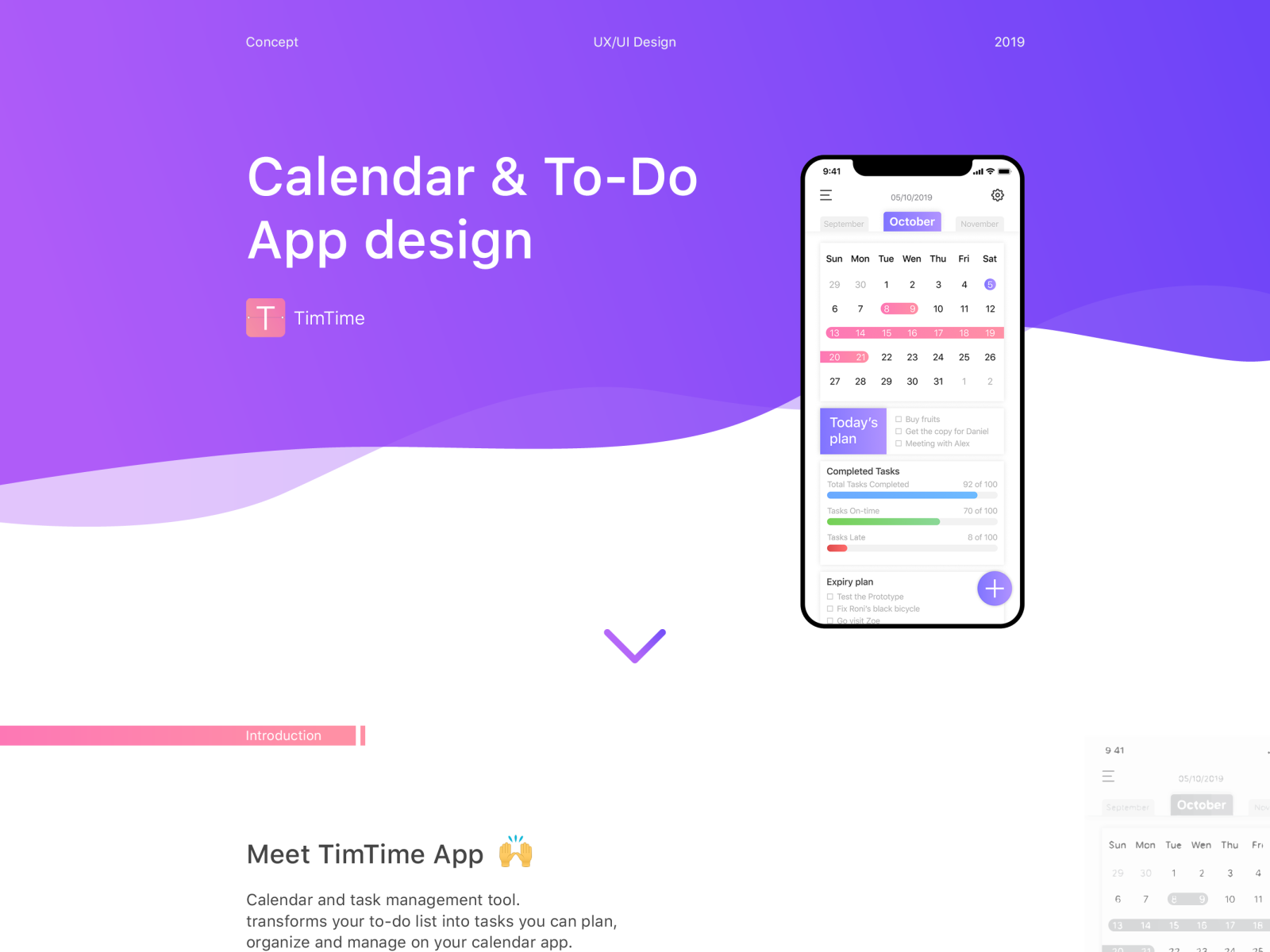 Calendar & ToDo App Design by Nir Sagiv on Dribbble