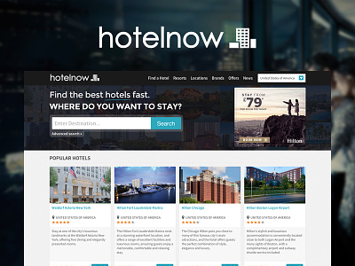 Hotelnow background fluid hilton hotel icons lead logo search select star ui website