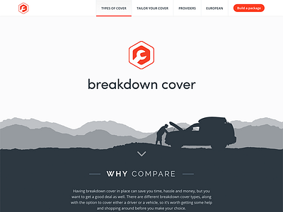 Breakdown Cover breakdown car compare cover icon responsive website