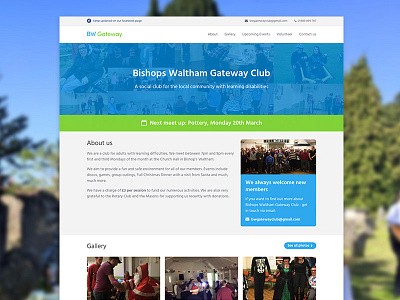 Bishops Waltham Gateway charity design volunteer website