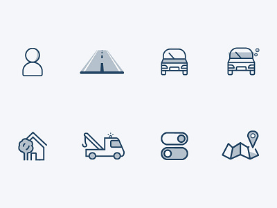 Breakdown Cover Icons breakdown cover car home icon map person swtich truck user
