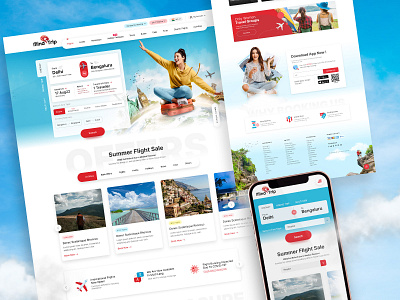 Trip Booking Landing Page Design desi design graphic design logo ui ux
