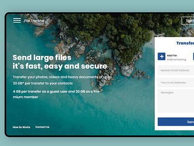 file transfer Mockup design portfolio website ux web web design website website concept