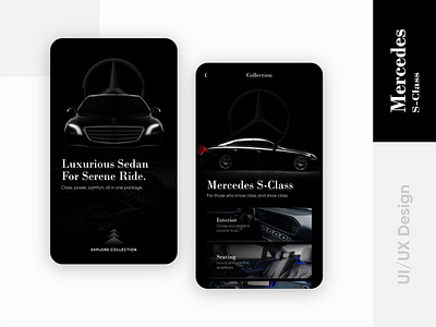 Mercedes Store App - UI Exploration