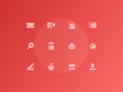 Trendy Gradient Icons design icons ui uidesign