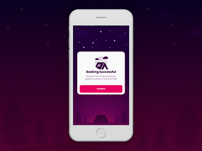 Camp Booking Success - Daily UI 016