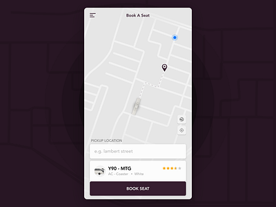 Book A Seat - Daily UI 020
