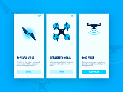 Drone On-boarding - Daily UI 023