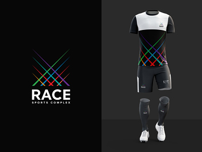 Let's Race brandidentity branding colors fourart jersey logo minimal