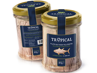 Tuna in jar design