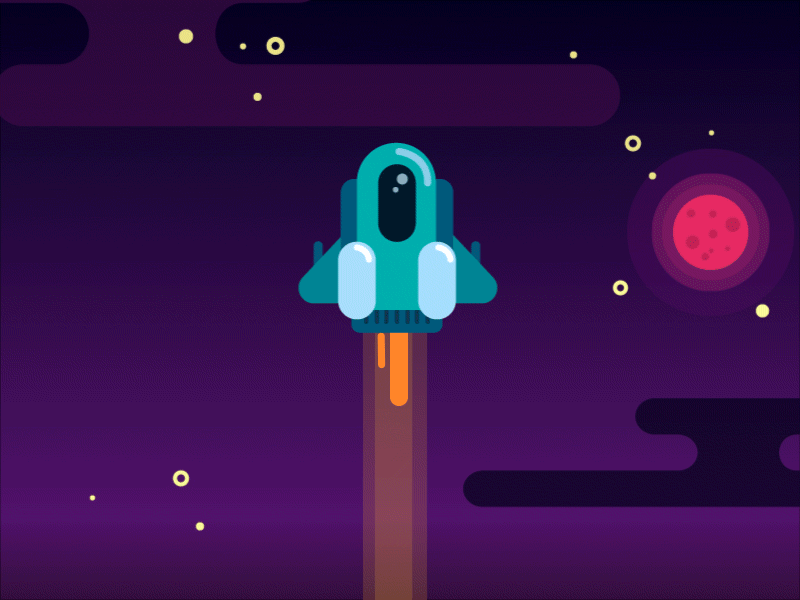 Lets go, Rocket! ae aftereffects motiongraphics motoin shapes