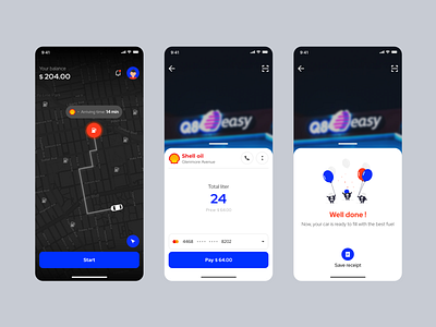 Self - service Gas Station @application app design ux