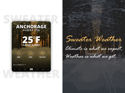 Weather Card Design