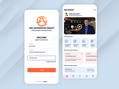 Automotive Group App adobe photoshop app creativity design flat ui ux vector