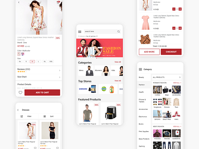 Ecommerce App app design ecommerce mobile shopping ui