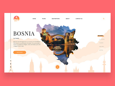 Palm Travel Agency - Homepage Design