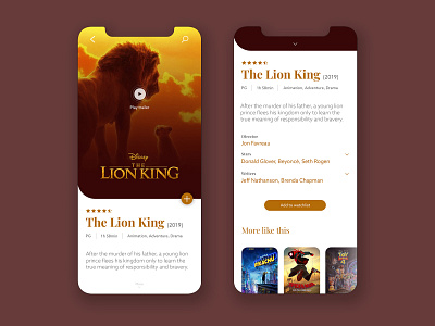 Movie App Concept UI