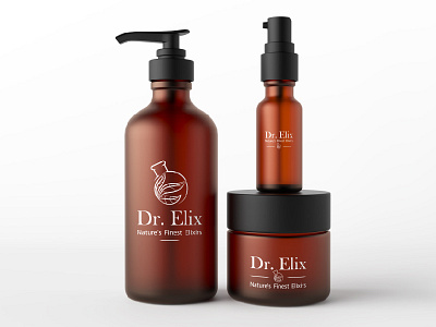 Dr. Elix brand identity designer logo logo design