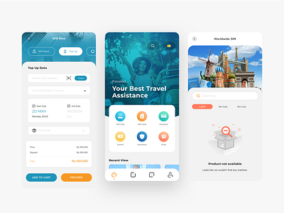 Wifi Rental Mobile App Design