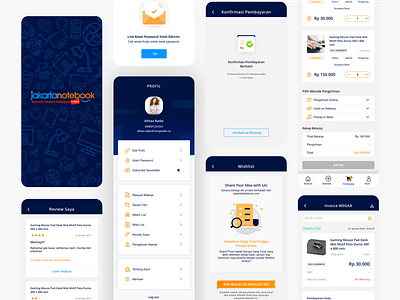 Online marketplace mobile app design