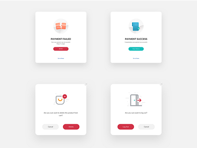 Wifi Rent Website - state popup design icon popup state page ui ux website design