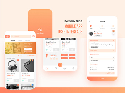 C2C e-commerce Oranjimart apps checkout e commerce ecommerce marketplace mobileapp ui user interface