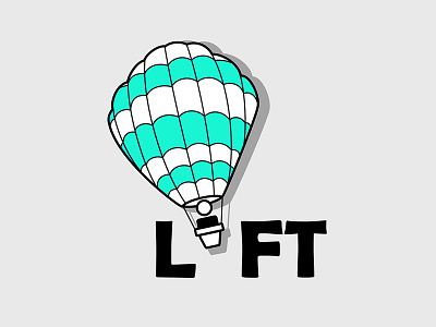 50 Daily Logo Challenge Day 1 - Hot Air Balloon Logo